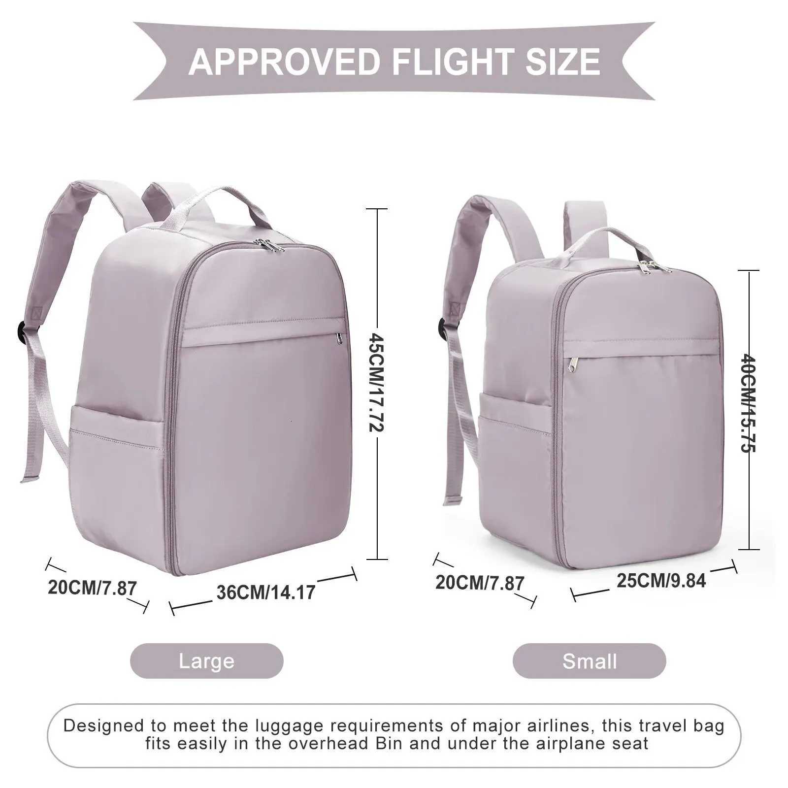 Likros Hand Luggage Backpack for Ryanair 40x20x25 Cabin Bag Easyjet 45x36x20 Lightweight Aeroplane CarryOns Travel Backpack W251025