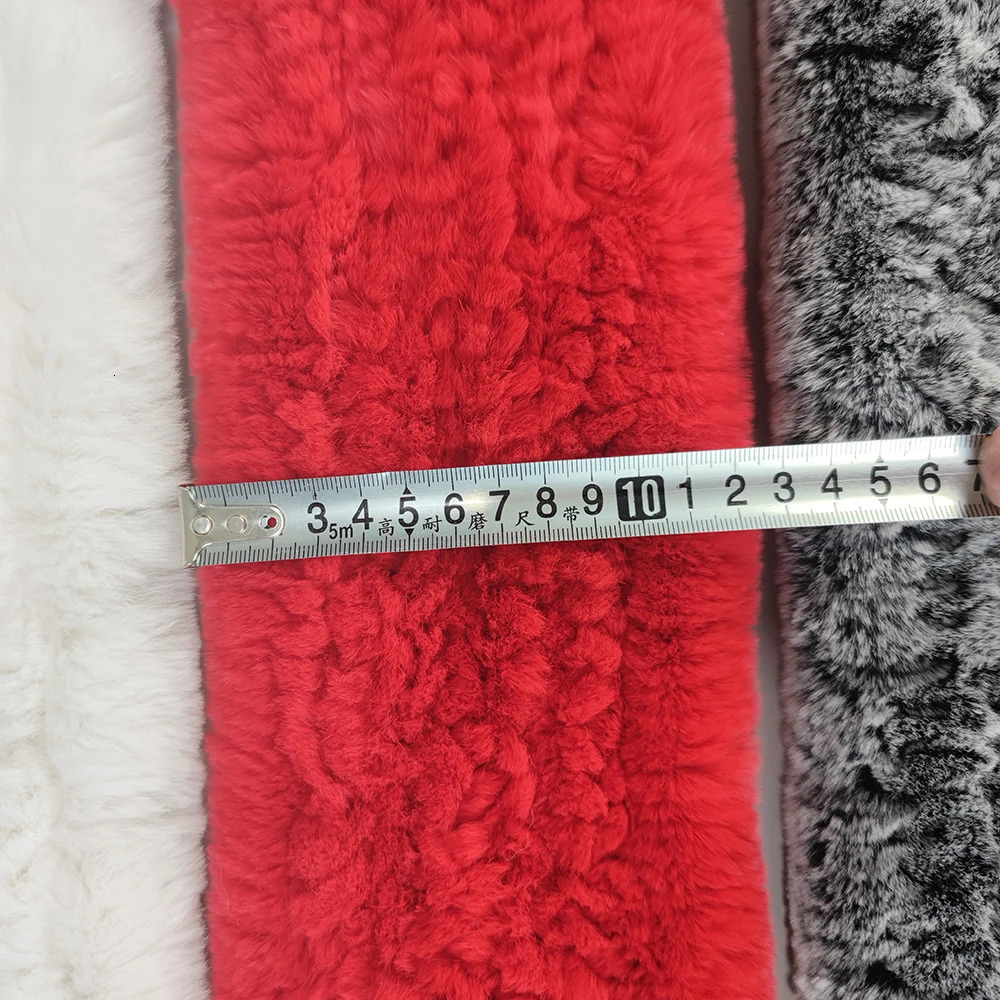 Russia Winter Real Rex Rabbit Fur Scarf Women Winter Warm 100 Natural Rex Rabbit Fur Scarves Lady Knitted Real Fur Mufflers 251020
