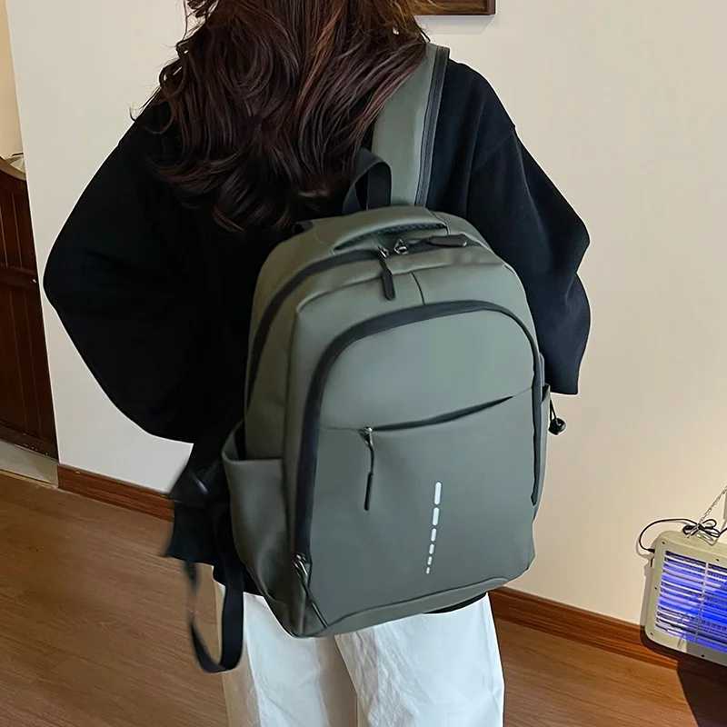 Backpack with zipper opening design a versatile backpack for daily commuting W251025