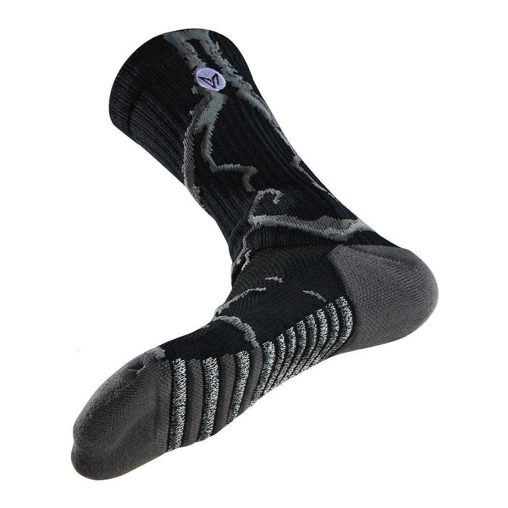 Veidoorn 6 Pairs Professional Sports Socks for Men Women Athletic Cushioned Running Socks Breathable Crew Socks for Basketball Y251024
