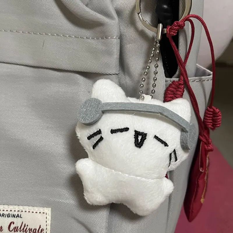 Cute Headphones Kitten Keychain Women Men Mini Crying Cat Couple Keyring Cartoon Soft Charms Bag Pendant Fashion Decoration Gift 251021
