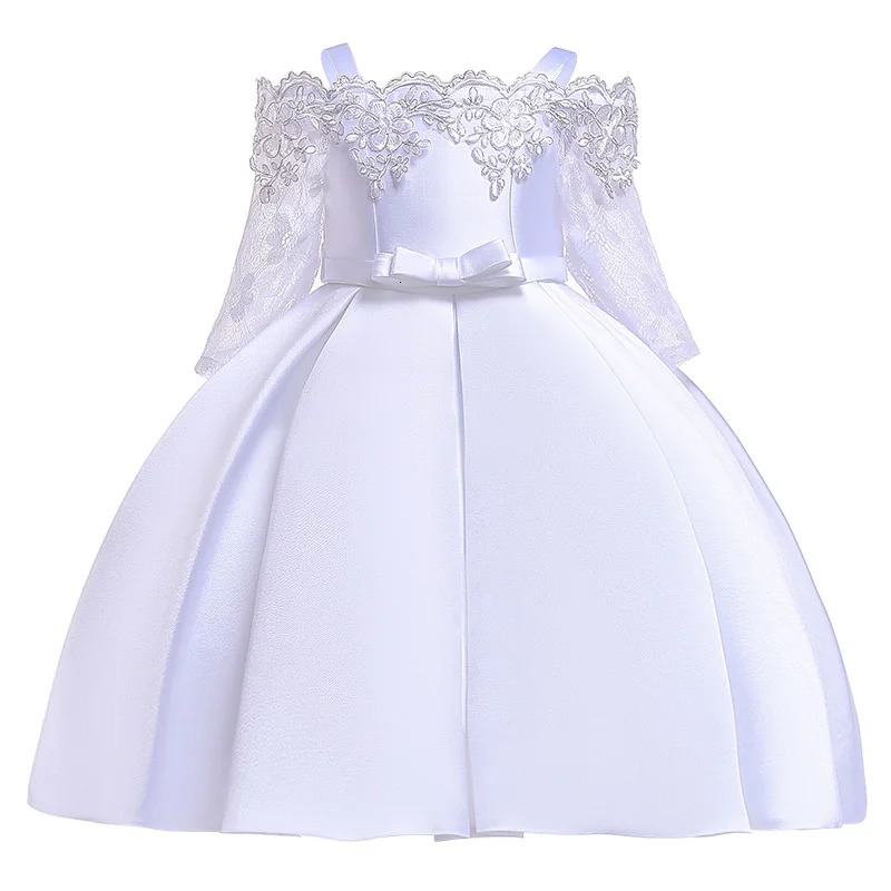 Green Christmas Dress For Girls Children Costume Elegant Kids Princess Party Dresses Lace Half Sleeve Girl Wedding Prom Gown 251023