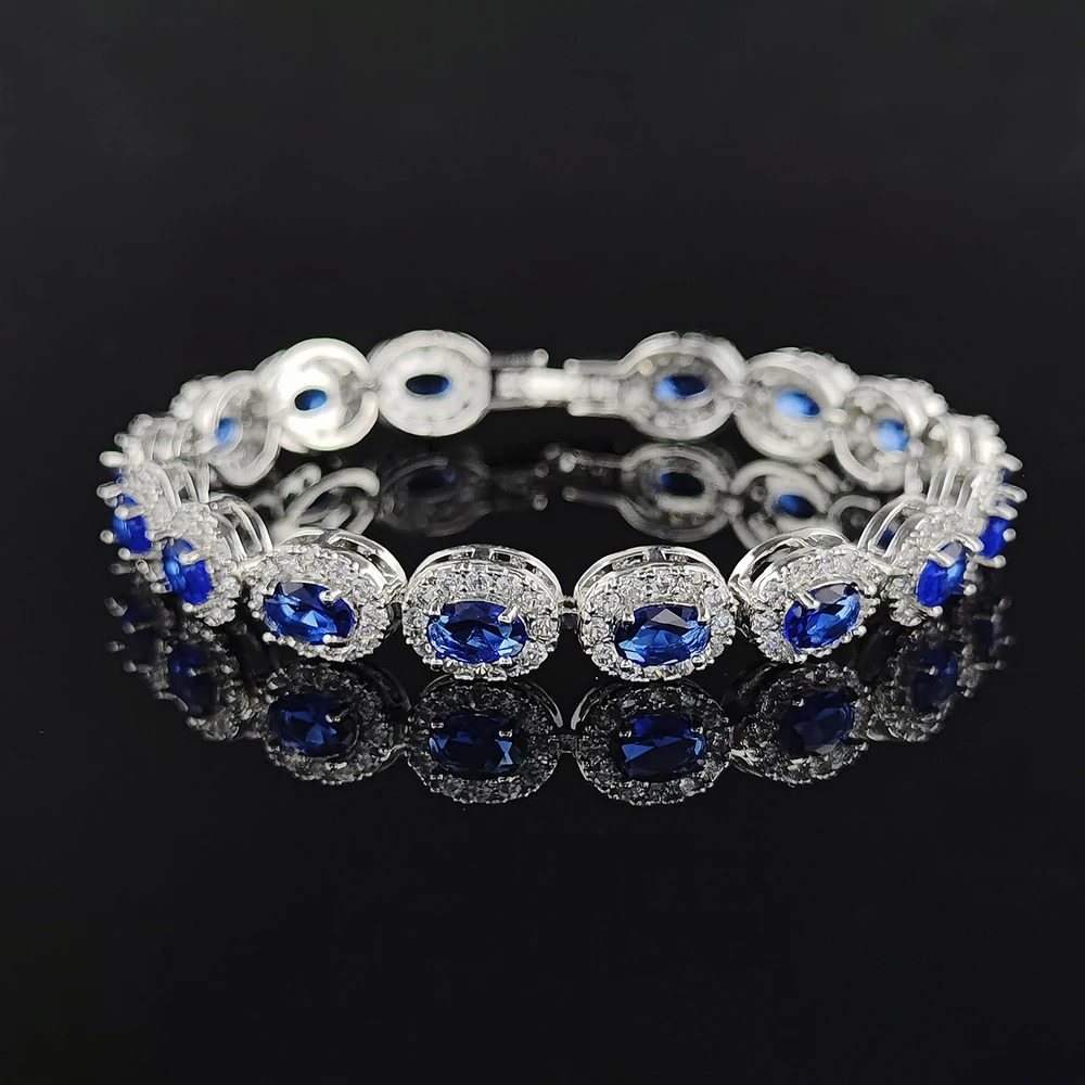 Blue Red Green Black Color Bracelet Bangle for Women Anniversary Gift Jewelry Wholesale S6923 251023