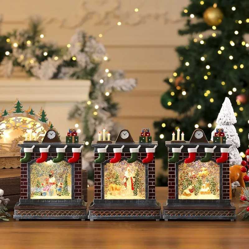 Creative Crossborder Christmas Scene DecorationsCrystal BallsMusic BoxesGifts for Children From The Elderly Home Decor C251024