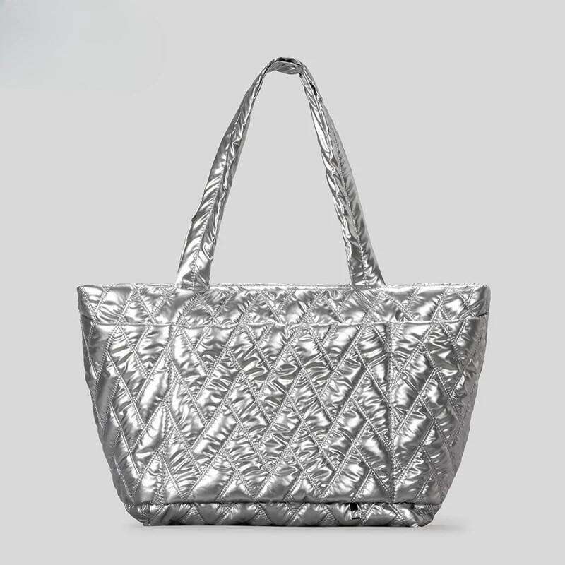 Down Underarm Quilted Space Cotton Padded Shoulder Bag Female Large Capacity Puffy Commute Top-Handle Bags New Autumn Winter 251023 1025