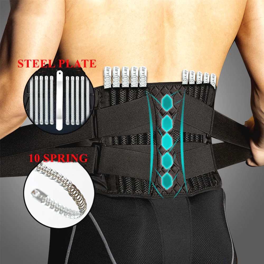 Sports Adjustable Lumbar Back Brace Antiskid Breathable Waist Support Belt for Exercise Fitness Cycling Running Gym Tennis Golf Y251025