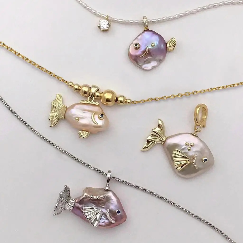 Summer Sea Beach Cute Little Fish Pendant Necklace for Women Girl INS Style Gold Plated Jewelry 251016
