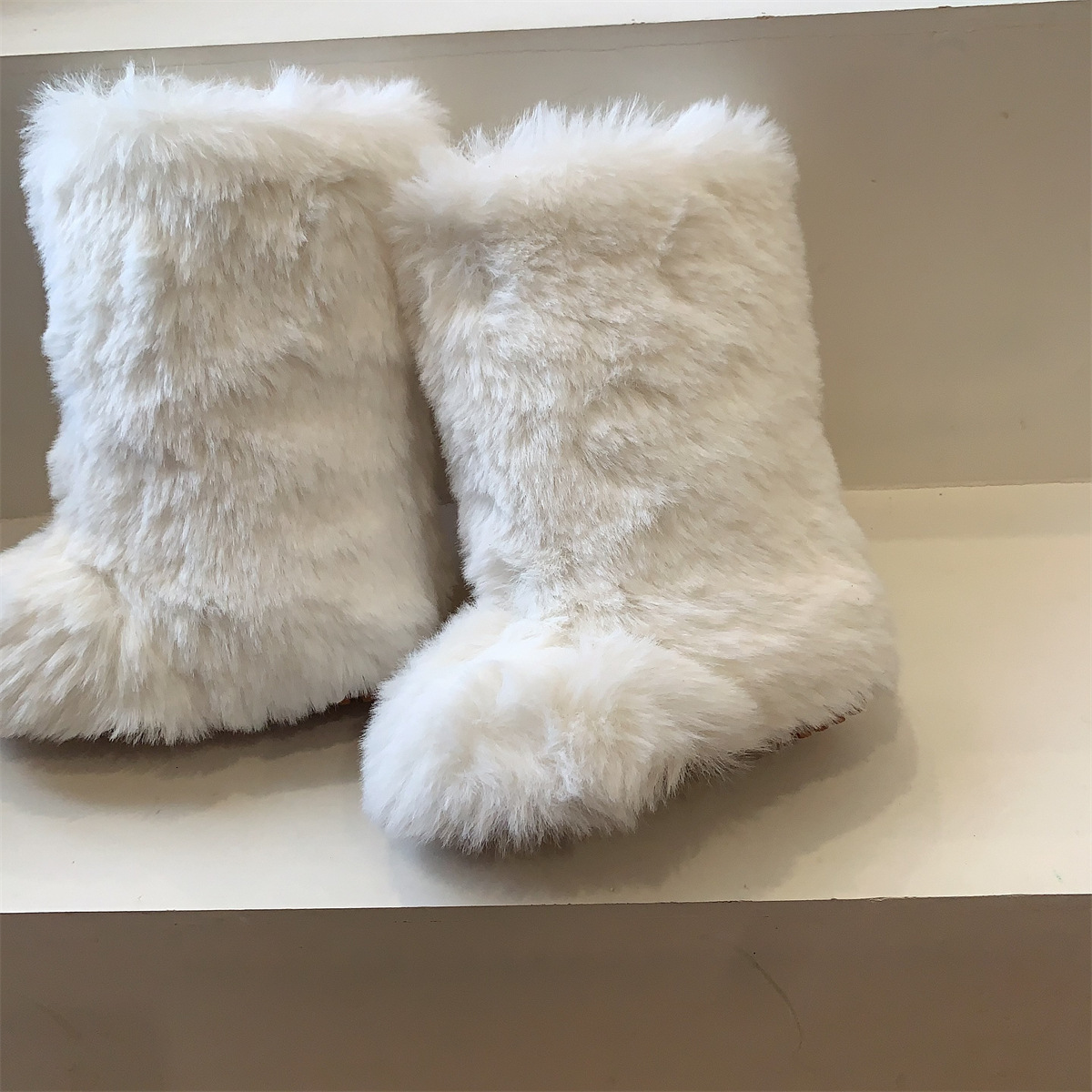 Korean Version Cute Snow Monster Children s Shoes Girls Snow Boots Winter New Children s Furry Cotton Boots Baby Boots Trendy