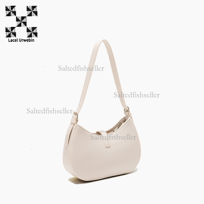 Lacel Urwebin Designer Fashion Women's Shoulder Bag Luxury Spring/summer New Collection Daily Versatile Business Commuter Bag Solid Color Saddle 