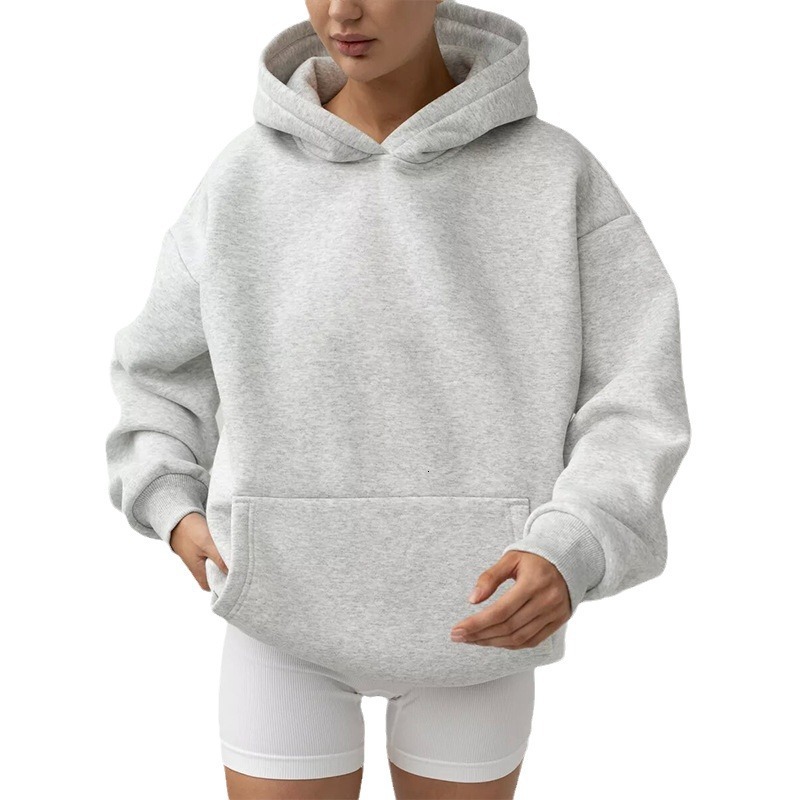 2025 New Autumn Winter Women's Long Sleeve Hooded Sweatshirt Pullover Loose Casual Top