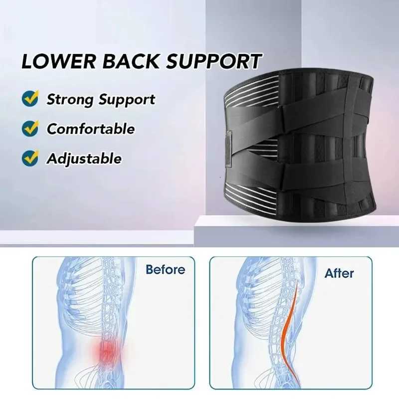Adjustable Lumbar Support Belt Double Pull Back Waist Orthopedic Corset Spine Decompression Back Pain Relief Tighten The Abdomen Y251025