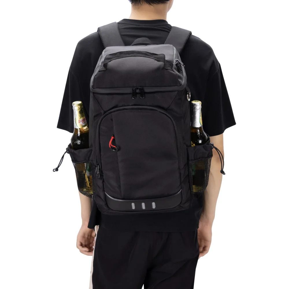 Picnic Cooler Bag Large Capacity Camping Meal Hikking Thermal Backpack with Bottle Opener Leakproof Insulated Lunch 251018