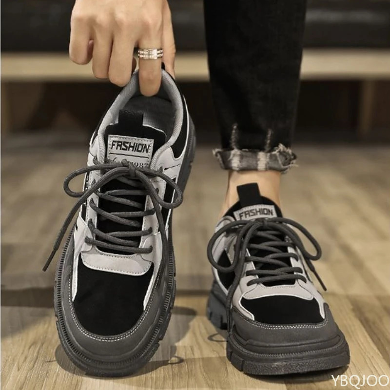 Mens shoes summer breathable trend versatile casual board shoes mens low cut simple comfortable wearresistant mens boots 251023