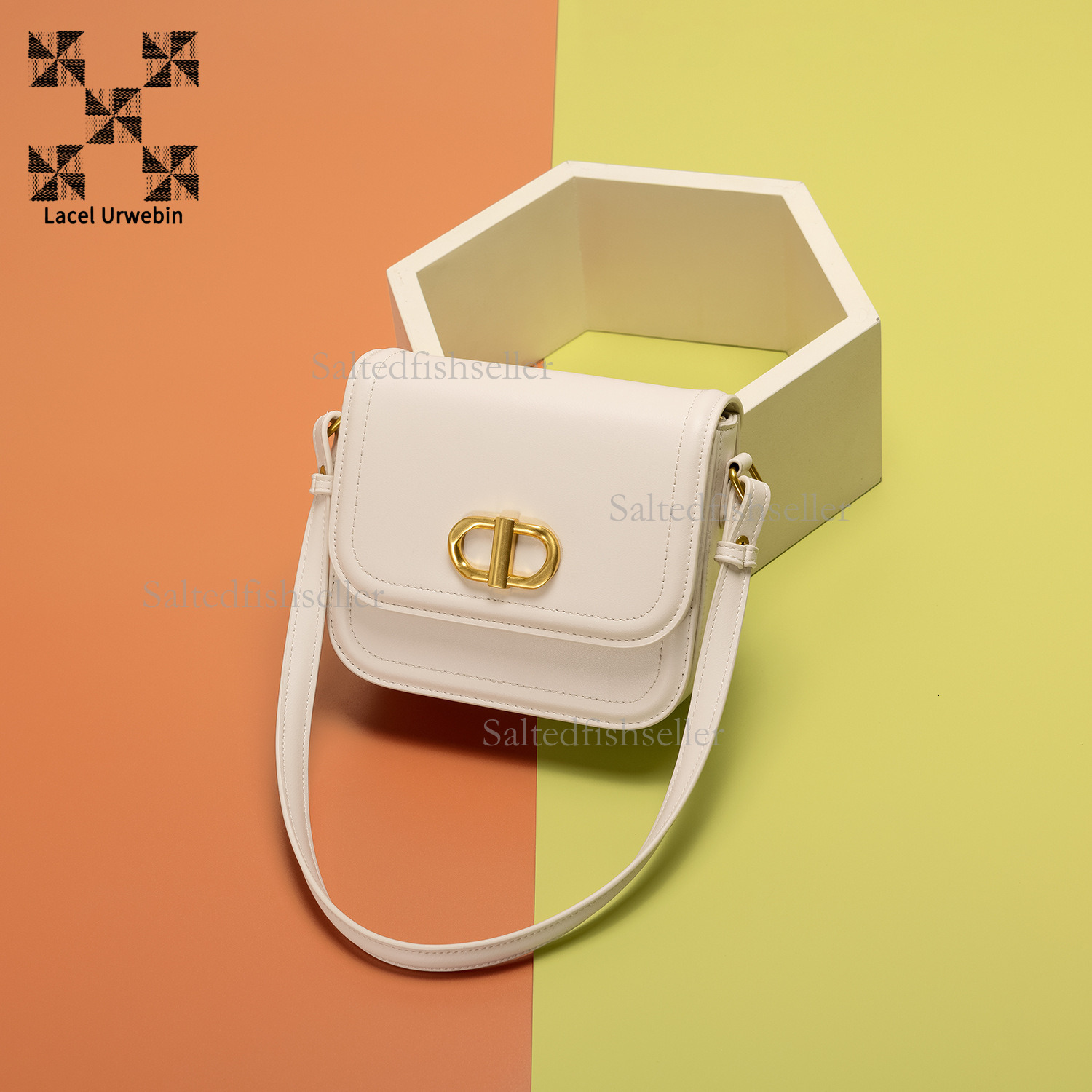 Lacel Urwebin Designer Luxury Women's Tofu Small Square Bag Fashionable New High-end Metal Zipper Flip Shoulder Crossbody Bag Simple Mini Handbag