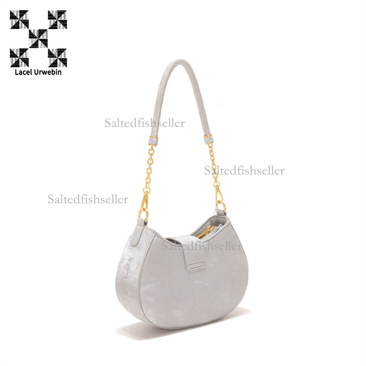 Lacel Urwebin Designer New Chinese Underarm Bag Luxury Trendy Simple Style Velvet Shoulder Bag Fashion Mini Women's Bag Phone Bag Handbag