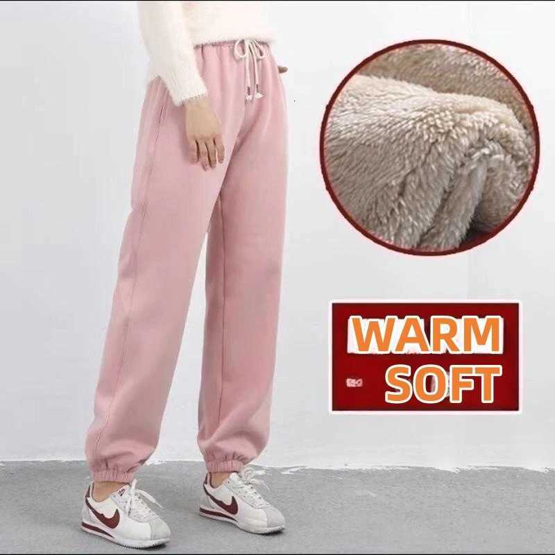 2024 New Women Clothing Warm Winter Thicken Trousers Casual Sport Fleece Legging Fashion Thick PantsT251025