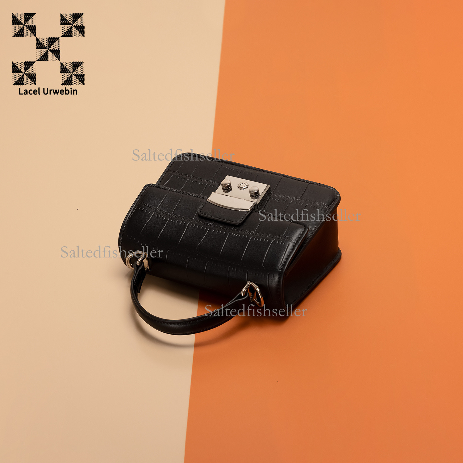 Lacel Urwebin Designer New Korean Casual Metal Snap Button Handbag Fashion And Chic Small And Exquisite Small Square Bag Single Shoulder Women's 