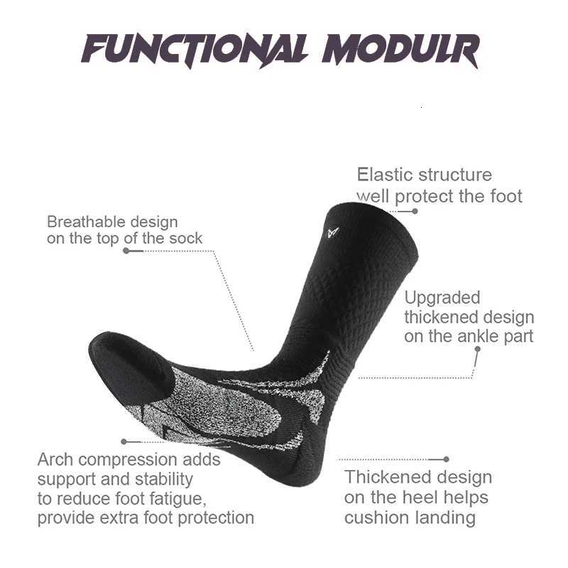 Veidoorn Breathable Cycling Socks Moisture Wicking Cushioned NonSlip for Men Women Perfect for Road Mountain Biking Y251024