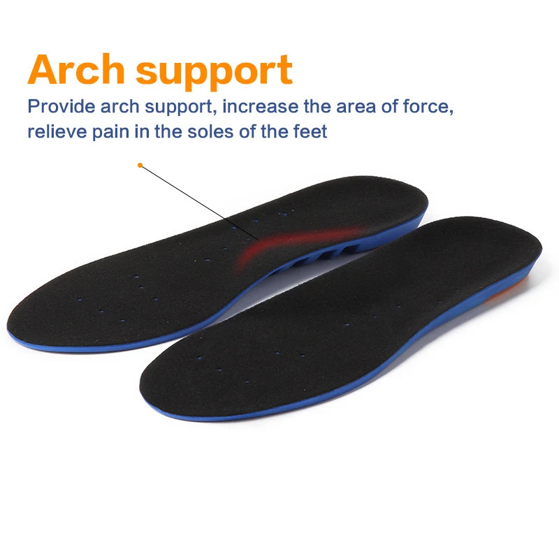 Sports Elastic Memory Silicone Gel Insoles Shoe Inserts Breathable Shoes Pad 1pair251020