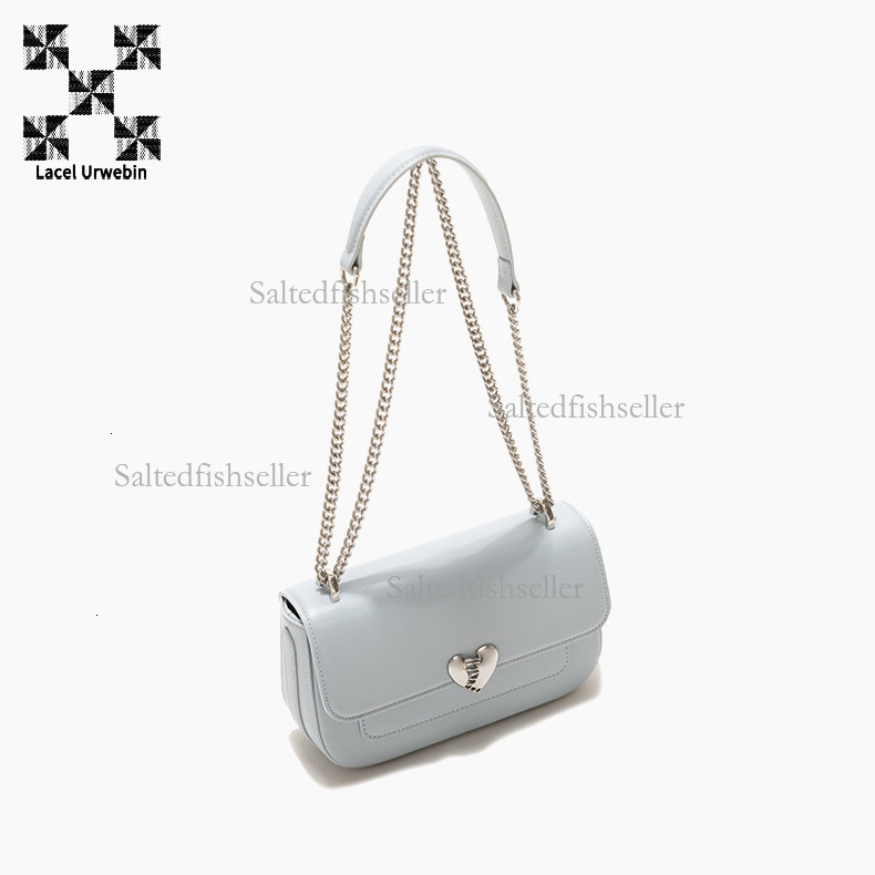 Lacel Urwebin Designer New Luxury Handbag High-end Heart-shaped Ins Style Versatile Chain Small Square Bag Korean Version Flip Shoulder Crossbody Bag