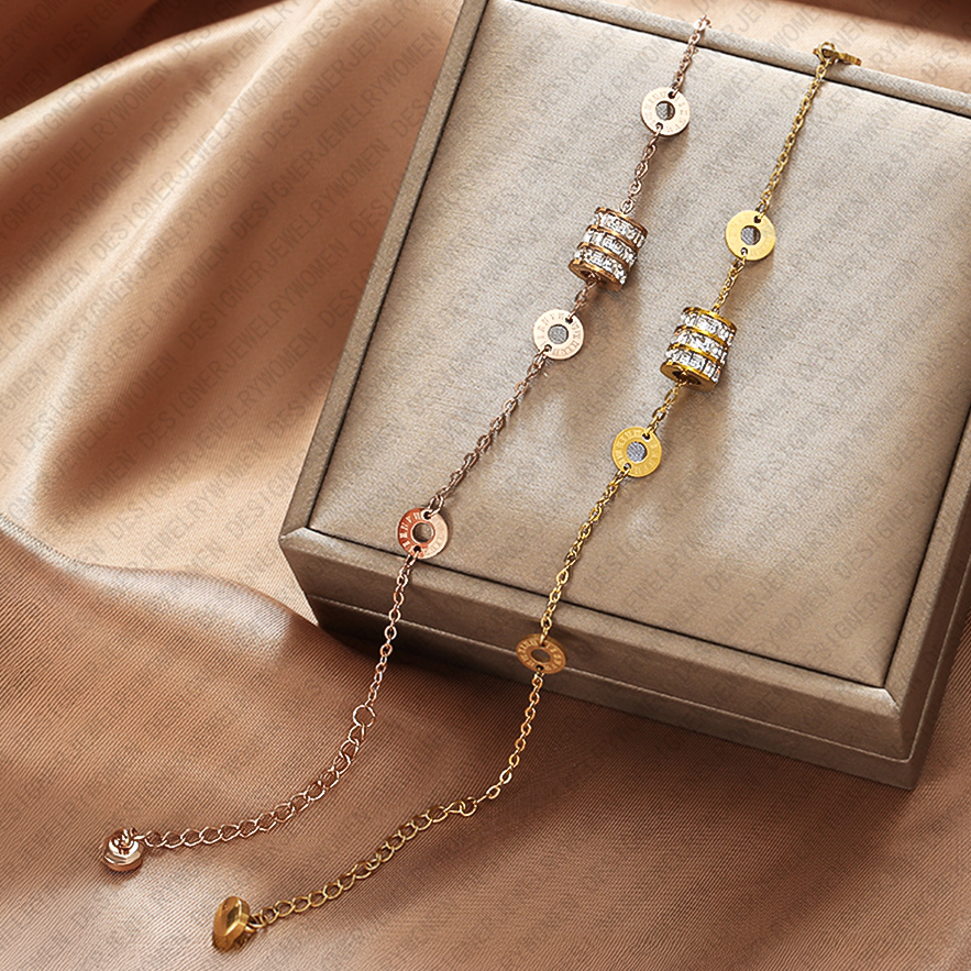 Designer Bracelet Bracelet for Women Slim Waist Bracelets Roman Numeral Bangle Pendant Bangles Luxury Jewlery Designer for Women Elegant Timeless Gift