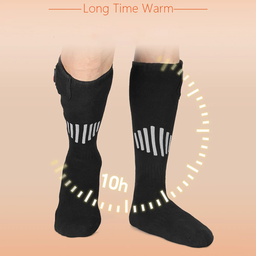 Winter Heated Socks With Battery Box Thermal Socks Women Men Heating Foot Warmer Electric Fever Socks Hiking Ski Warm Outdoor 251023