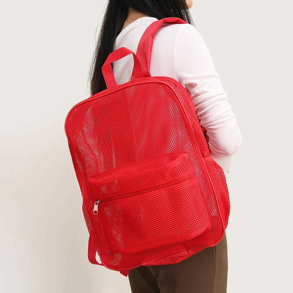 Avantgarde and trendy independent personality mesh backpack W251025