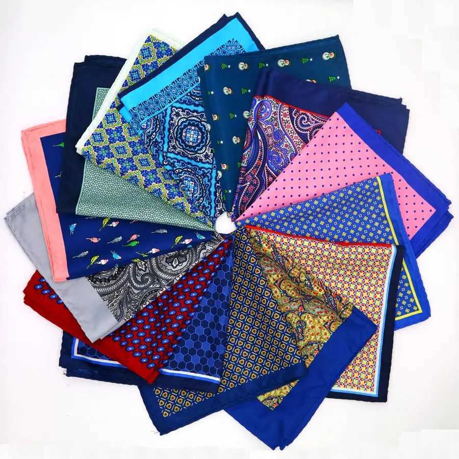 30 Color Luxury Mens Pocket Squares 12In Large Soft Hanky For Men Wen Handkerchiefs Chest Towel For Wedding Party Assorted Y251024