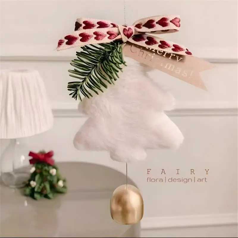 Plush Christmas Tree Decorate Bells Nordic Style Christmas Tree Decoration Xmas Hanging christmas Gift Christmas Home Decoration C251024