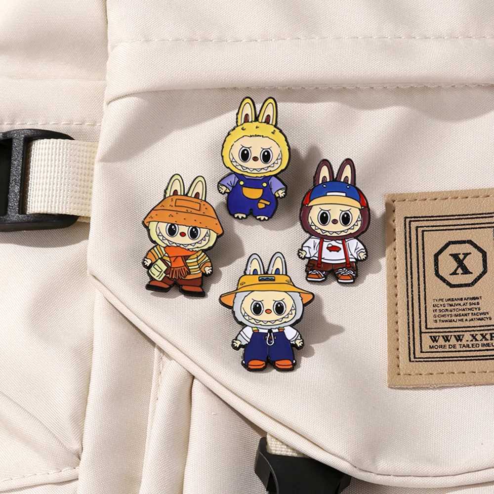 Cute Cartoon Demon Monster Enamel Brooch Creative Doll Design Lapel Pin Badge Jewelry Gift For Kid Friend J251115