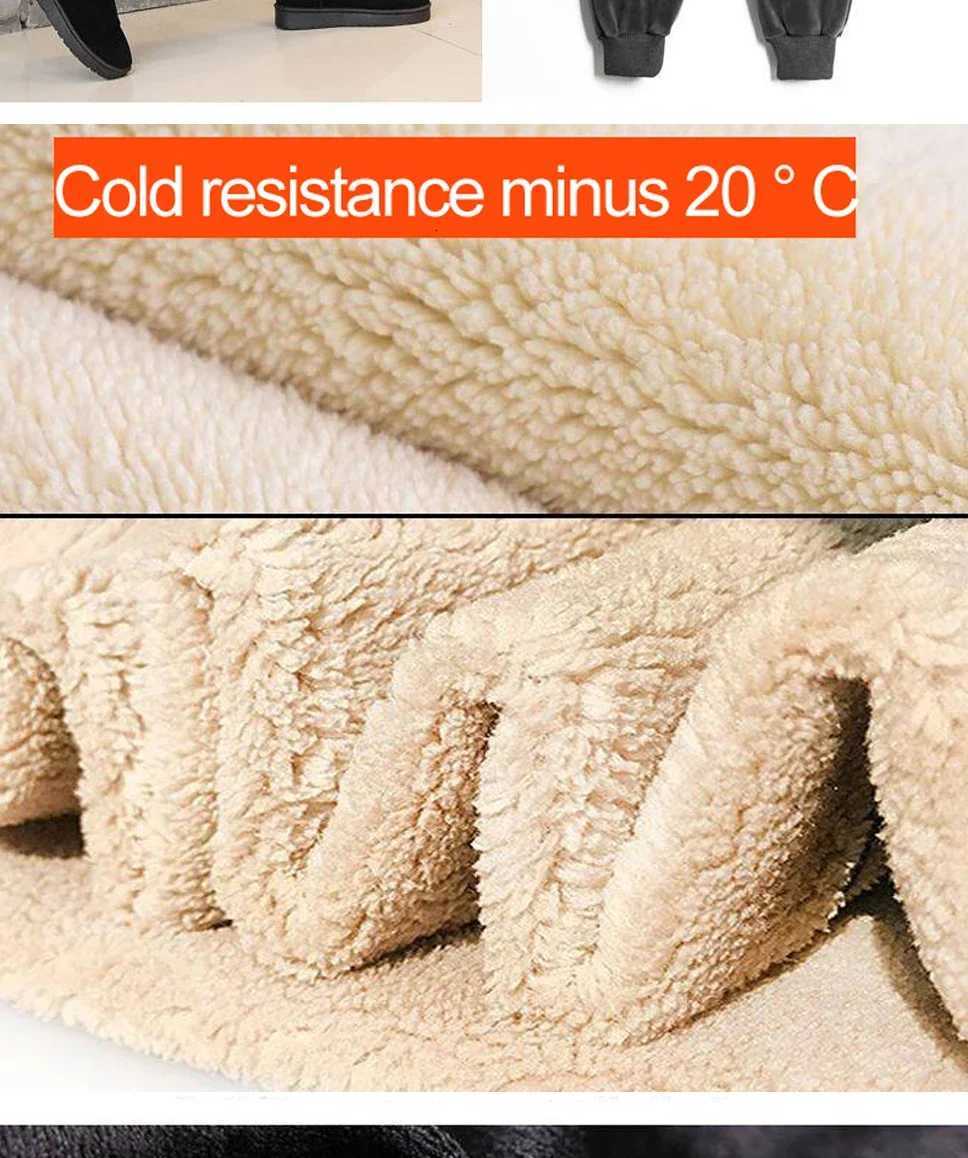 Slim Women Pant Winter Lambskin Cashmere Pants Warm Female Casual Pants Harem Pants Lined Fleece Trousers Autumn SweatpantsT251025