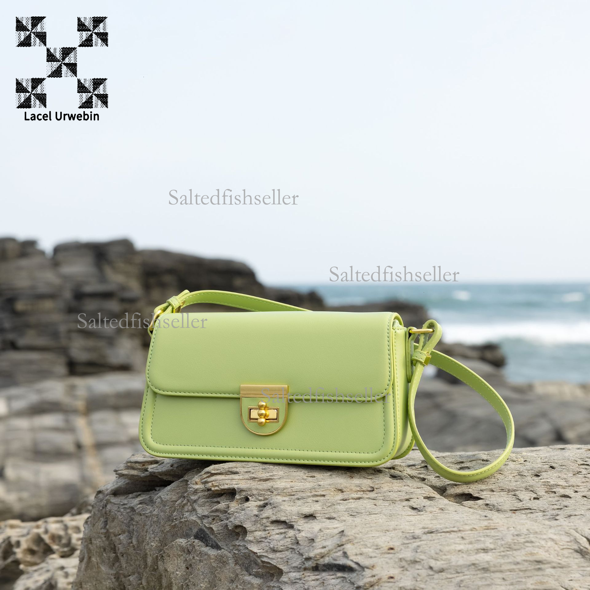 Lacel Urwebin Designer High-end Luxury Women's Shoulder Bag Fashion Summer New Item High-quality Leather Metal Buckle Business Versatile Commutin