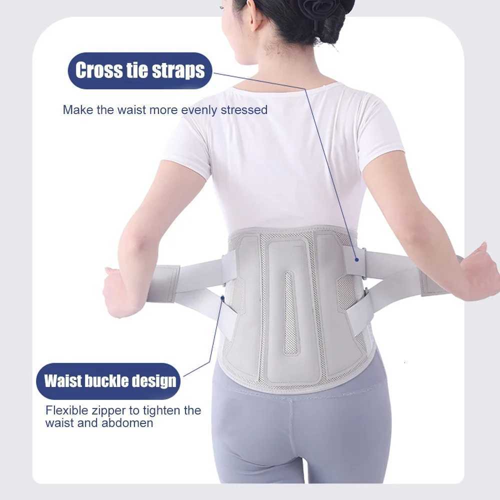 Waist Brace Adjustable Breathable Mesh Back Support for Men and Women with 3 Removable Lumbar Support Pads for Herniated Disc Y251025