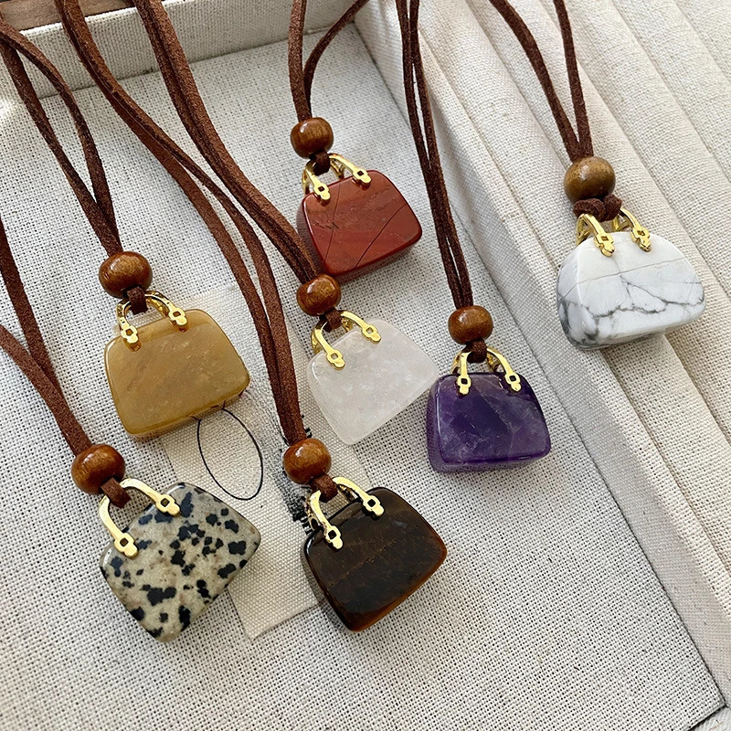 Modern Jewelry Sweet Korean Temperament Small Bag Pendant Necklace For Women Female Gifts Simply Accessories 251023