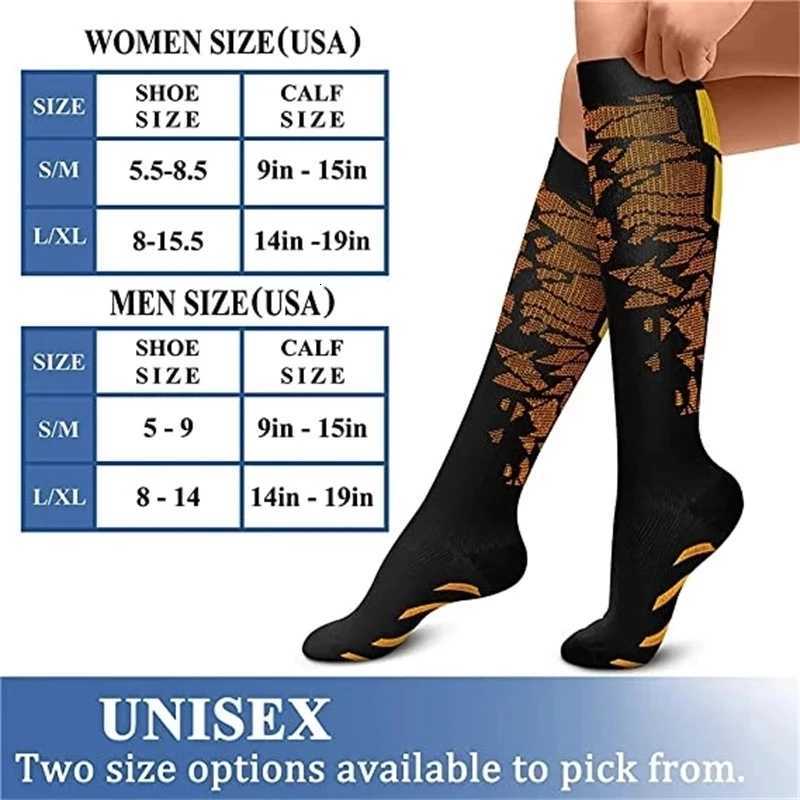 Compression Socks 2030mmhg High Stockings Men Women Sports Socks For Marathon Cycling Football Varicose Veins Pregnancy Nursing Y251024