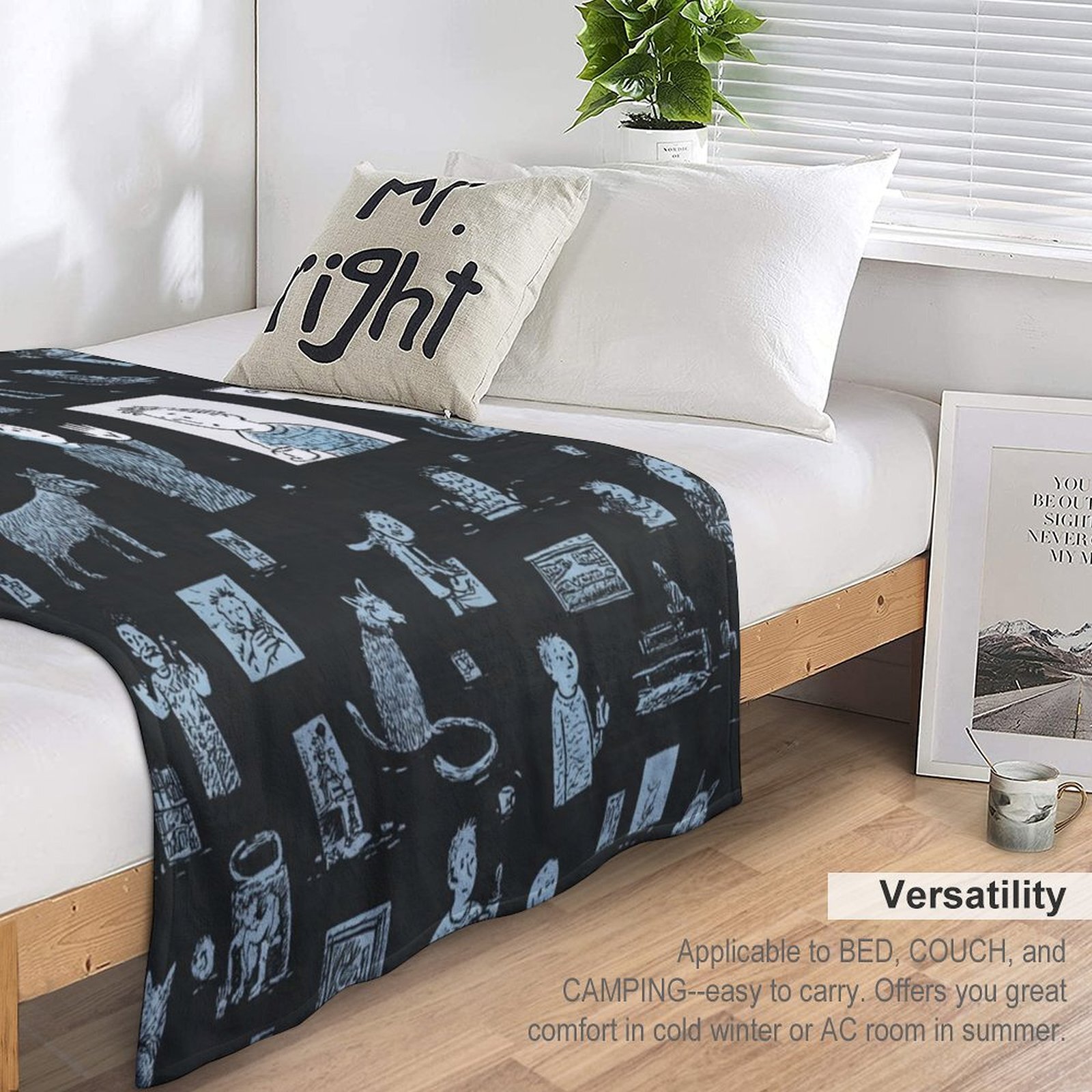 Designer Blackboard blanket blanket throw cashmere vibration blanket copert Home Travel Throw Summer Air Conditioner Beach home bedding blankets throw