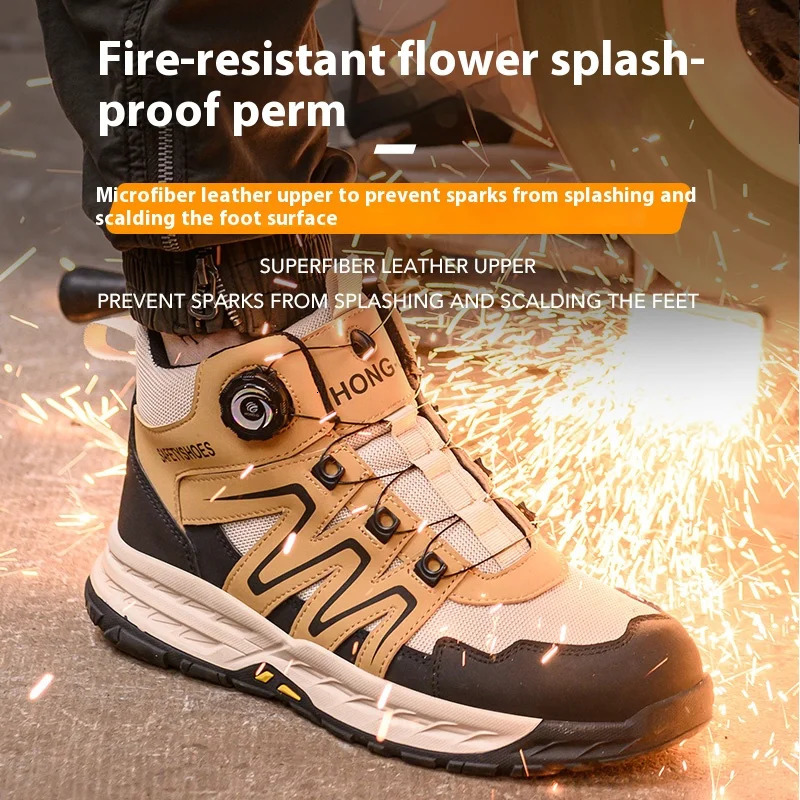 Safety Boots Men Work Indestructible Shoes Sneakers Steel Toe Protective Boots Antismash Antipuncture Work Tactical Boots 251023