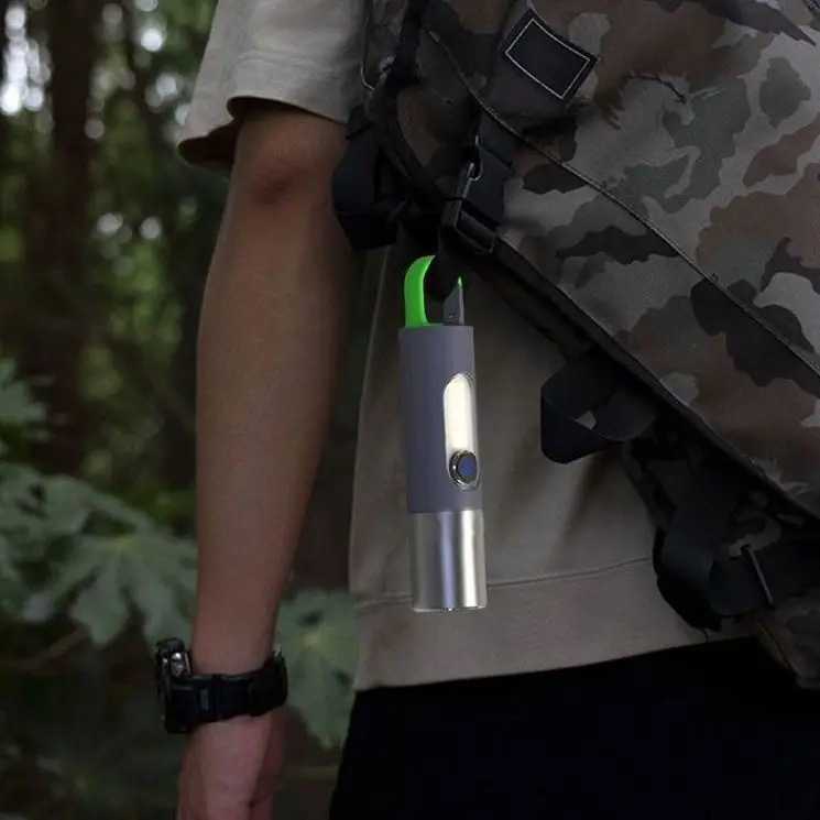 New Strong Light Flashlight MultiFunctional Outdoor Camping Light Portable Mini White Laser Flashlight Work Light W251025