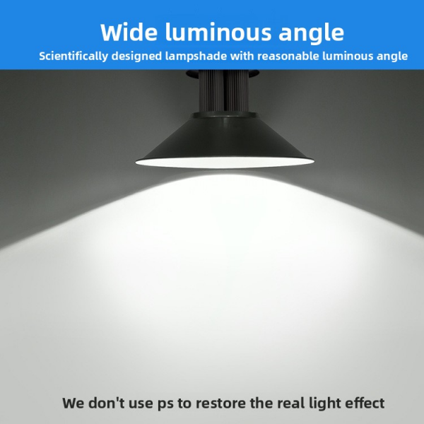 LED High Bay Light, Industrial Warehouse Lighting with High Brightness, Energy-Saving Hanging Light for Factory, Workshop, Gymnasium