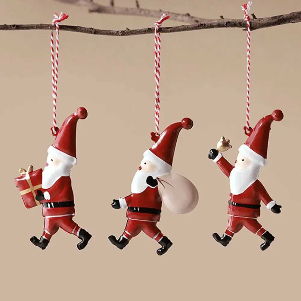 Christmas Hanging Pendants Soldiers Doublesides Painted Xmas Tree Decor Festival Favors Iron Art Embellishment Party Supplies C251024