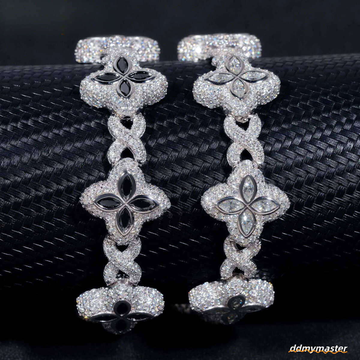 Four Leaf Clover Bracelet: Sterling Sier Moissanite Dia Tennis Bracelet - Elegant Lucky Charm Design Ddmymaster