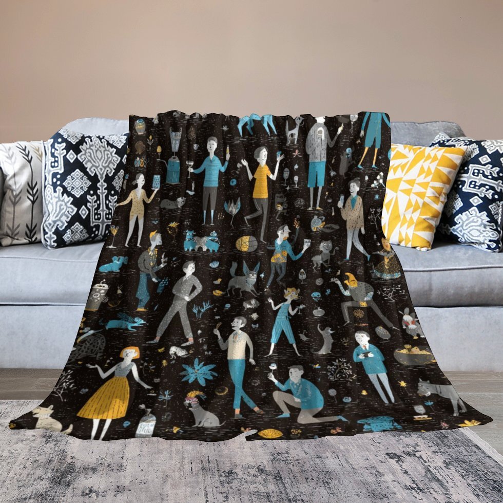 Designer Blackboard blanket blanket throw cashmere vibration blanket copert Home Travel Throw Summer Air Conditioner Beach home bedding blankets throw