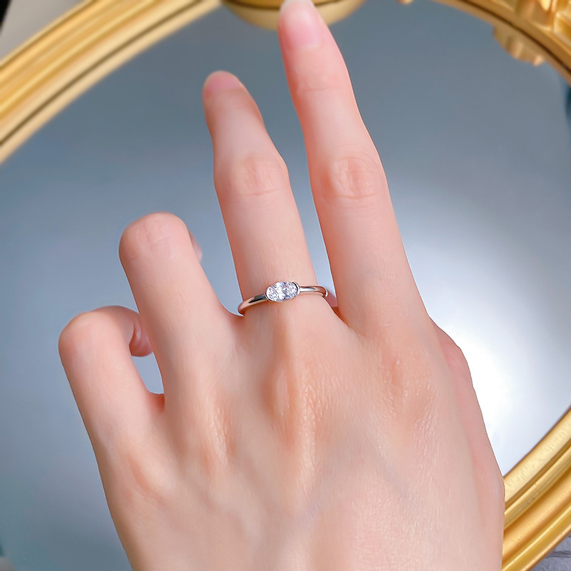 2025 Choucong Ins Top Sell Wedding Rings Solitaire Simple Fashion Jewelry Real 100% 925 Sterling Silver Oval Cut Ruby 5A Zircon CZ Diamond Party Etern