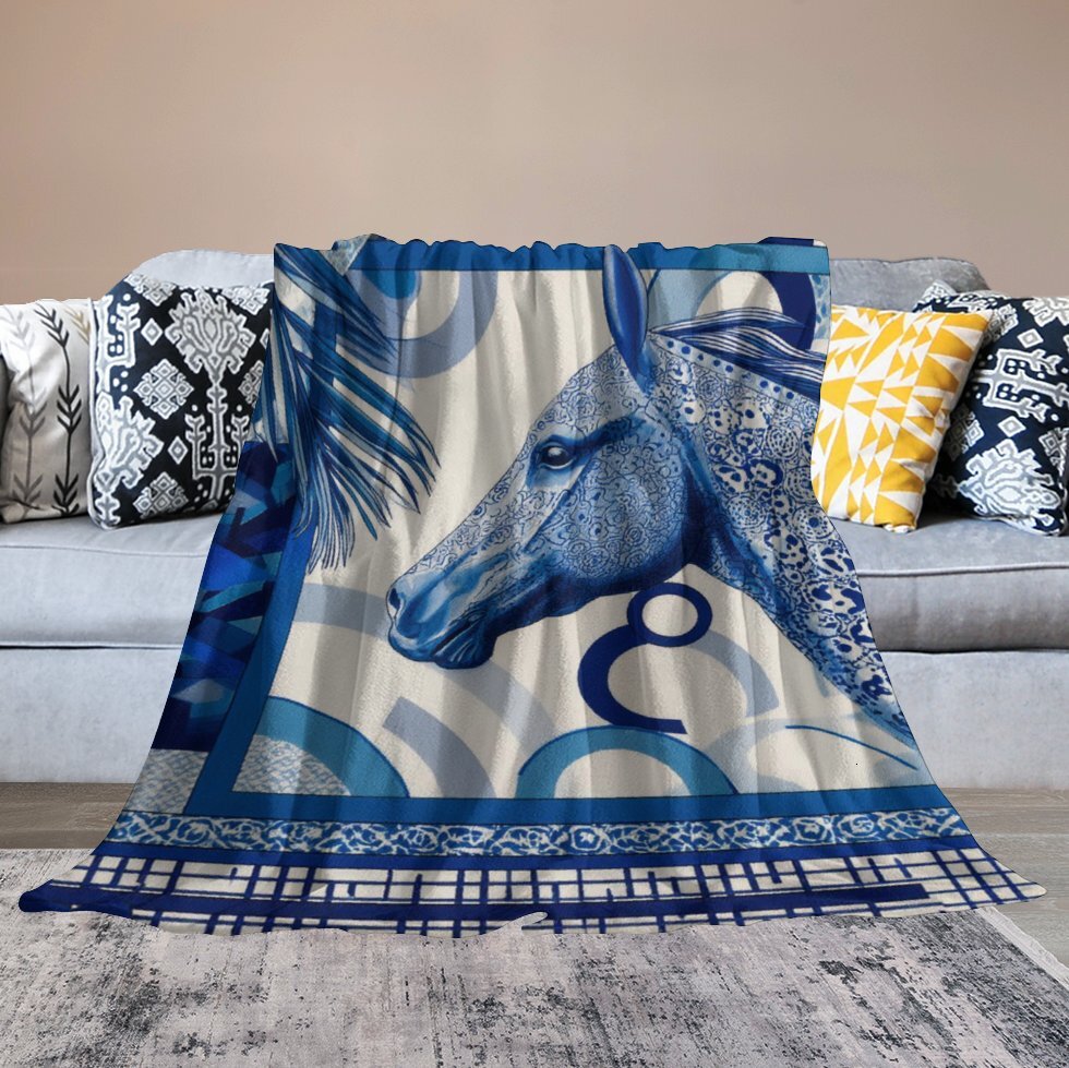 H Designer Horse blanket blanket throw cashmere vibration blanket copert Home Travel Throw Summer Air Conditioner Beach home bedding blankets throws H