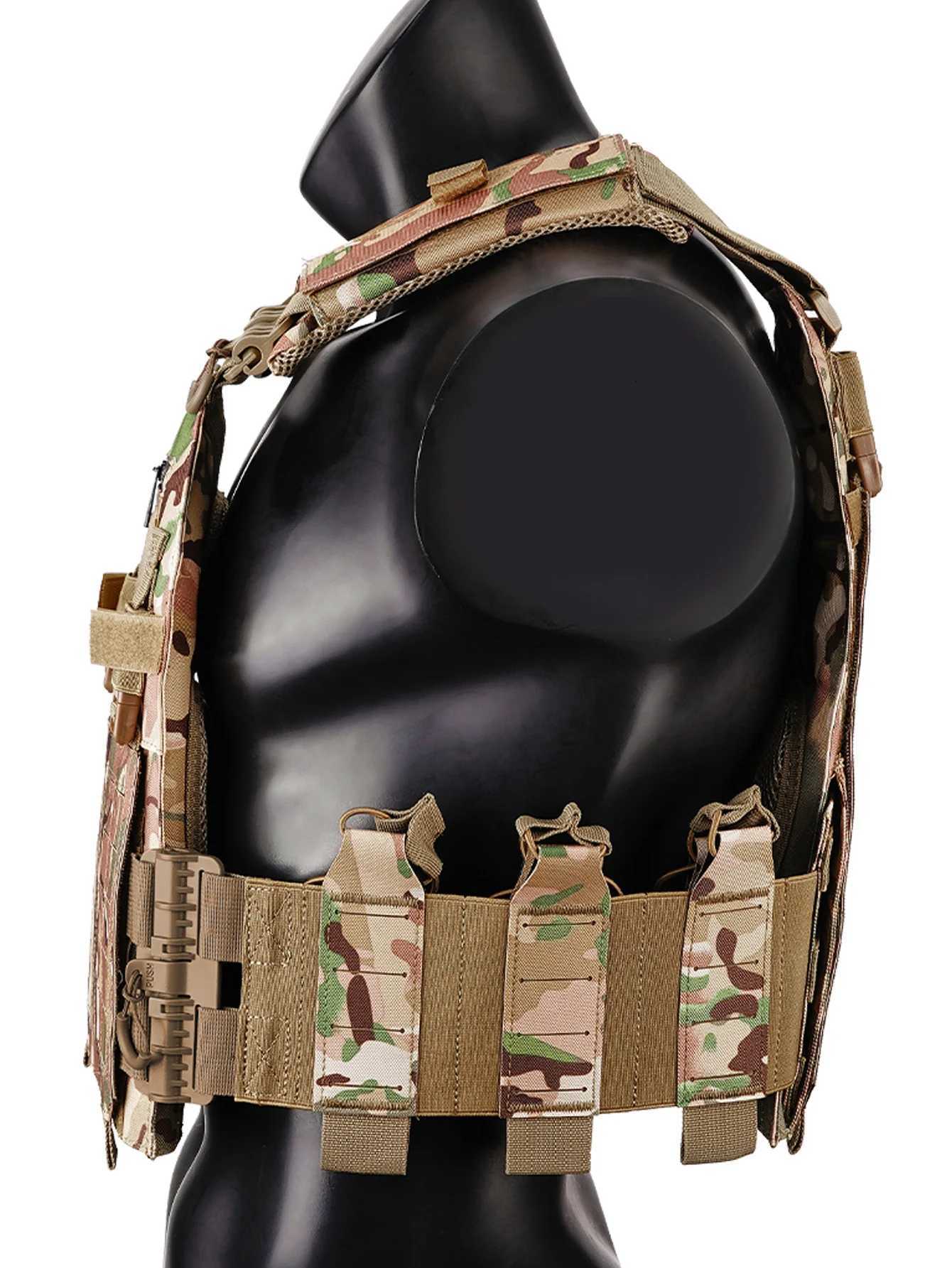 Outdoor multifunctional laser quick rease vest that can be quickly reased from the shoulders and waist Y251022