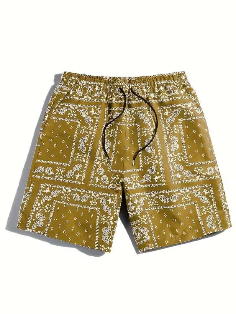 Men Retro Beach Pants Waist Fruit Flower 3D Printed Shorts Mens Summer Breathable Shorts Fitness Street Shorts Men Ropa HombreXJ251025