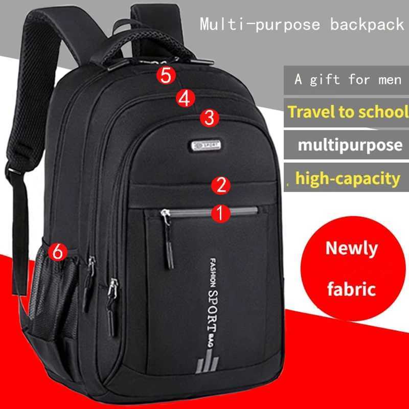 Unisex Large Capacity Backpack Business Travel Laptop Bag MultiCompartment Design Adjustable Straps Ideal for Work Leisure W251025