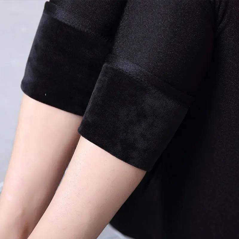 lady size XL high waist stretched cashmere leggings female autumn winter bright black legging step foot slim fit pencil pants 251018