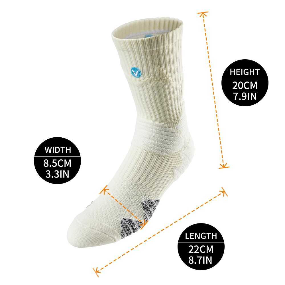 13 Pack Non Slip Basketball Socks Thick Padding Shock Absorption Running Socks for Football Cycling Y251024