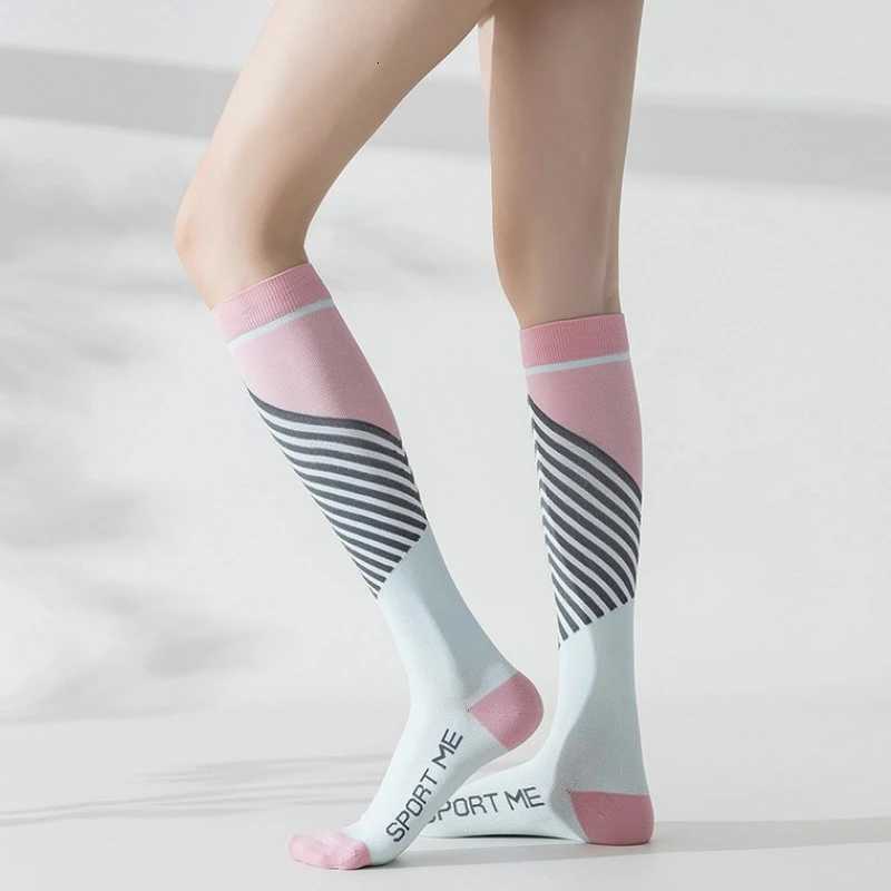 1 Pair Sports Fitness Running Compression Socks Elastic Calf Socks Y251024